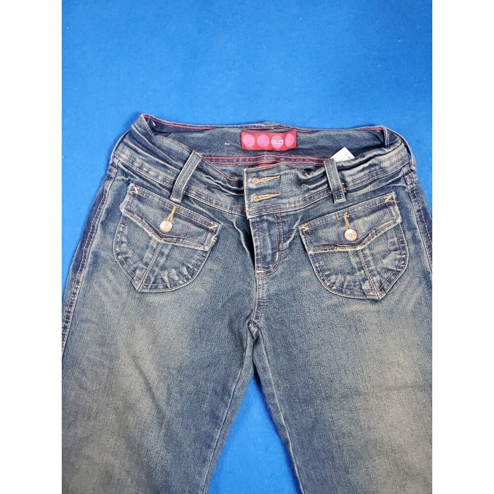 Vintage GLO Jeans Size 3 Juniors Capri Classic Quality Denim Cuffed Retro - Picture 2 of 16